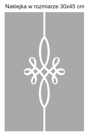 Naklejki na szyby zewnętrzne z ornamentem