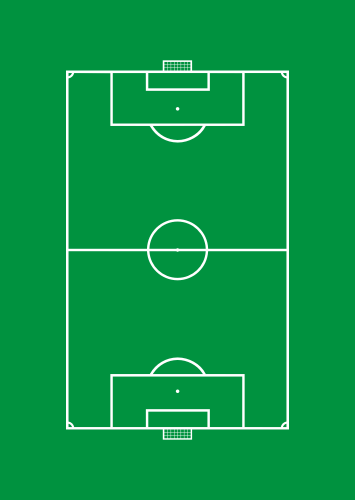 Naklejka na ścianę Boisko piłkarskie M20