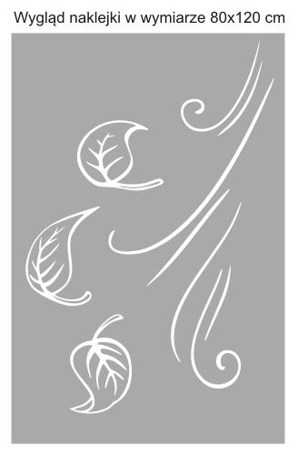 Naklejki na szyby z folii imitującej szkło piaskowane