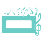 Welurowa naklejka na potrójne gniazdko z nutkami W10