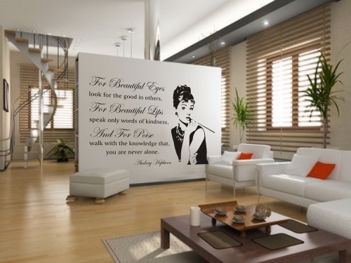 Naklejka na ścianę z napisem po angielsku For beautiful eyes