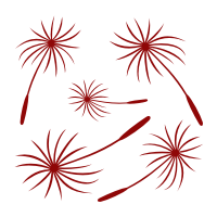 Szablony z pyłkami do pomalowania na ścianę