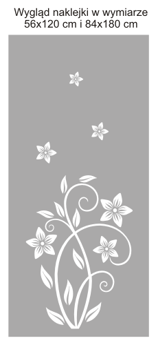 Naklejka na szybę kwiat