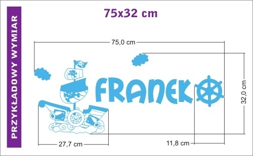 naklejki na ścianę z imieniem dziecka