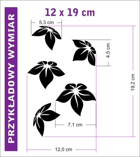 Naklejki na kafelki kwiatki 