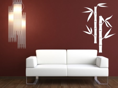 Szablony malarskie bambusy do dekoracji ścian w domu