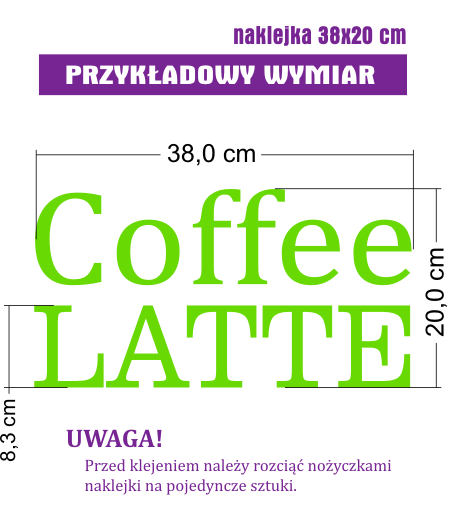 Zestaw naklejek z napisem do jadalni i kuchni