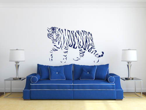 Naklejka na ścianę do pokoju i salonu tygrys