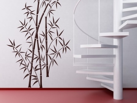 Dekoracja samoprzylepna na ścianę bambusy