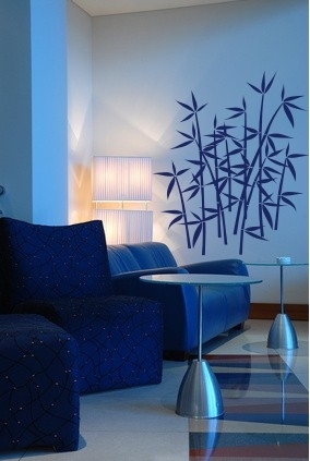 Szablony do malowania pokoju z bambusem