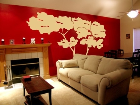 Naklejka duże drzewo na ścianę