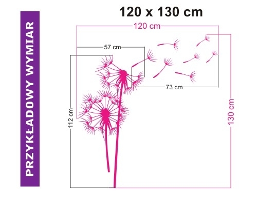 Szablon z dmuchawcami o wymiarze 120x130 cm