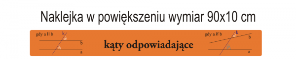 Kąty matematyczne naklejki samoprzylepne do szkoły na schody