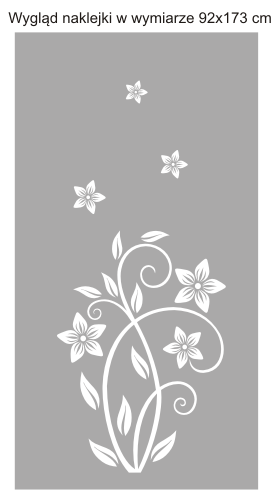 Kwiatki na oknie - naklejka okienna