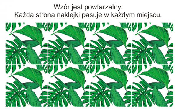 Naklejki na kafelki monstera