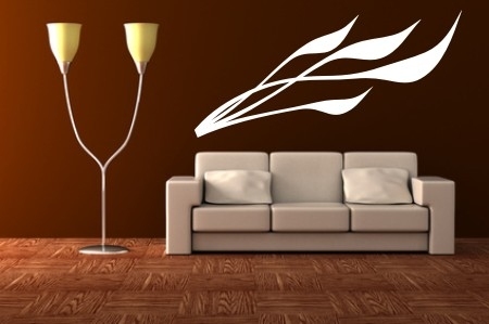 Szablon do malowania ścian z motywem roślinnym