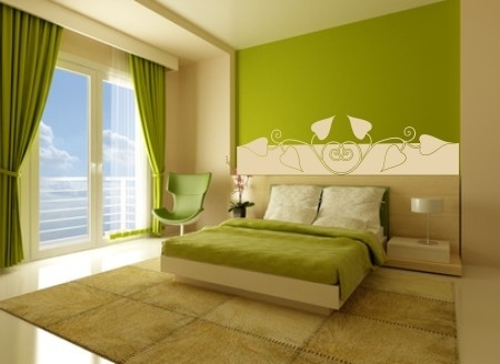 Naklejka nad łóżko do sypialni pasek ozdobny na ścianę