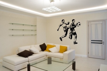 Szablon ścienny  z piłkarzami na ścianę do pokoju