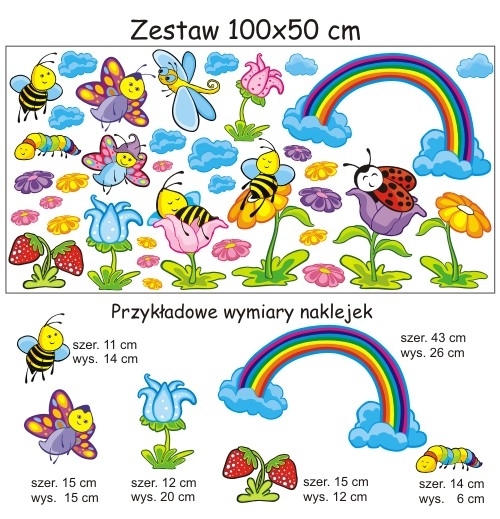 Naklejki kwiaty do pokoju dziecięcego