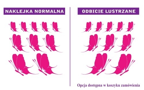 Welurowy zestaw naklejek ściennych motylków 