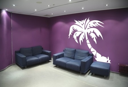 Tani szablon malarski drzewo palmowe do poczekalni 