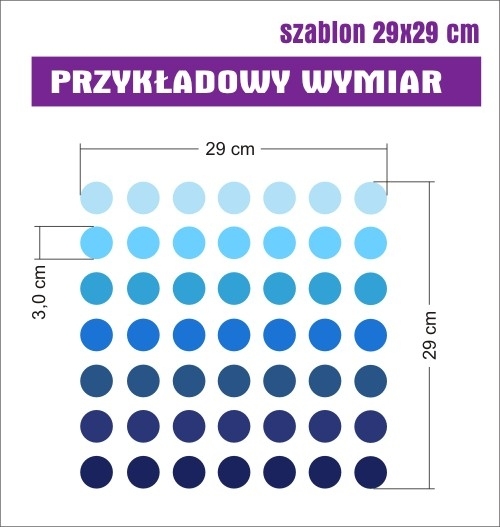 Szablony malarskie grochy