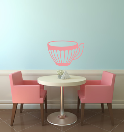 Szablon malarski filiżanka