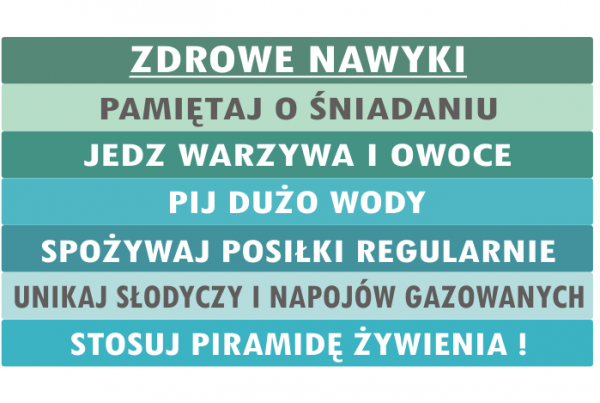 Zdrowe nawyki pomoc dydaktyczna na schodach