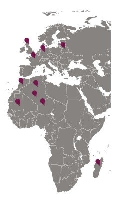 Naklejki welurowe znaczniki do mapy