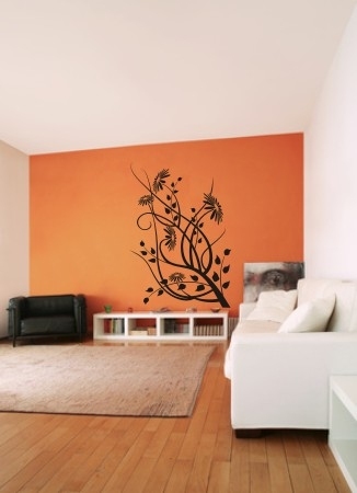 naklejki na ścianę kwiaty