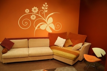 Motyl kwiatowy na ścianę pokoju