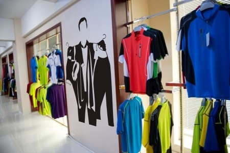 Naklejka do sklepu postać mężczyzna