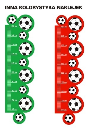 Naklejka na ścianę Miarka wzrostu z piłkami K11