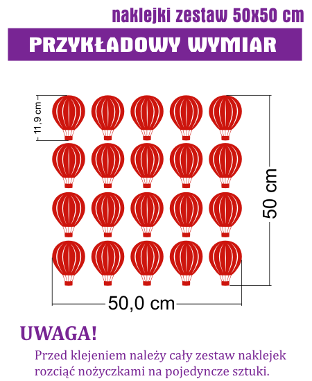 Naklejki dziecięce Baloniki 