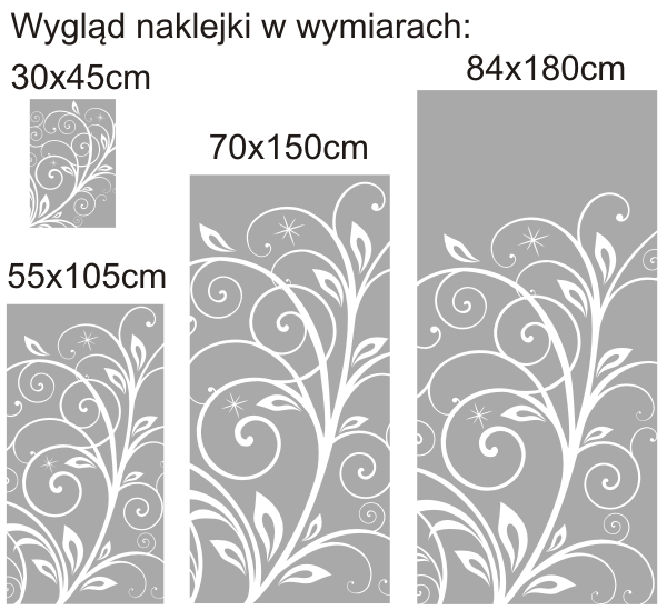 Folie okienna na okna, różne wymiary