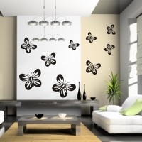 Szablon motyl do dekoracji pokoju dziennego i sypialni