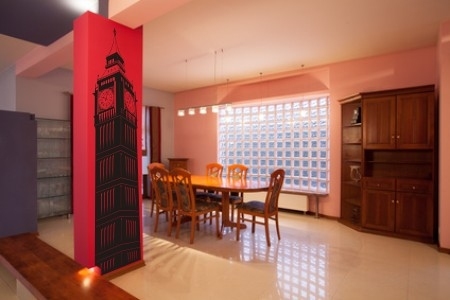 Welurowa naklejka na ścianę wieża big ben