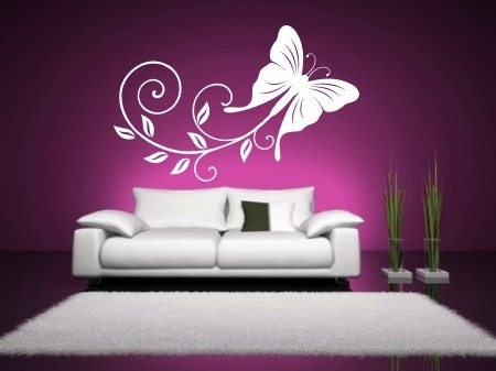 Motyl samoprzylepny na ścianę