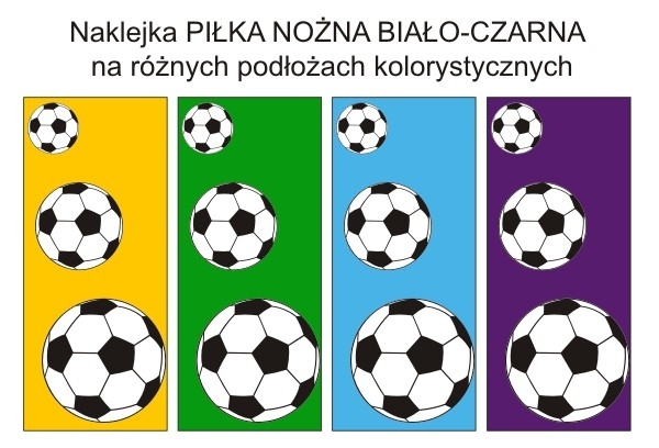 Naklejka ścienna Piłka nożna czarno-biała M25