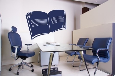 Naklejka na ścianę książka