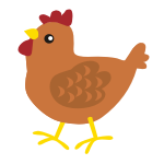 Naklejka na ścianę Kura K7