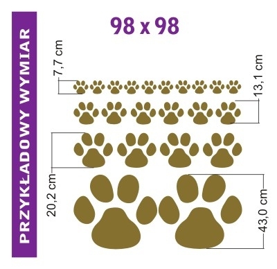 Naklejka Ślady kotka