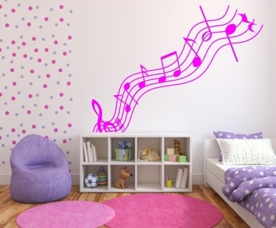 Naklejki na ścianę nuty