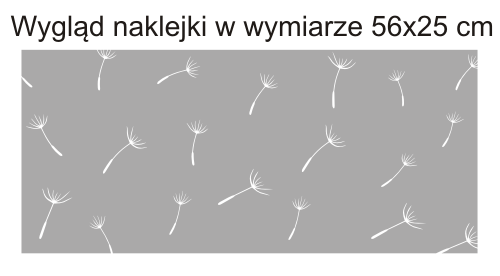 Naklejka na szybę do łazienki w dmuchawce