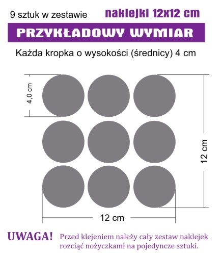 Komplet kółek na ścianę