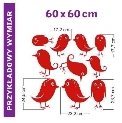 naklejki na ścianę ptaki