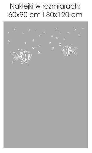 Naklejka na szybę łazienkową