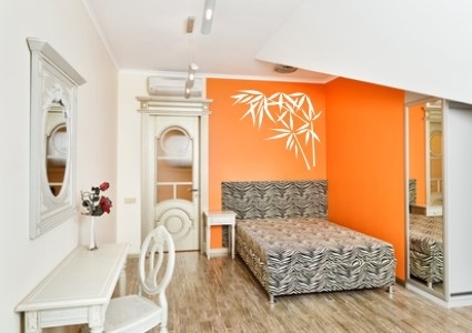 Szablony dekoracyjne na ścianę z bambusem do sypialni