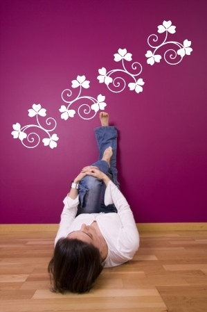 Szablon do malowania na ścianę koniczyna