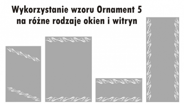 Naklejki na szyby z przezroczystej oszronionej folii do pokoju i kuchni